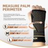 COPPER palm protection gloves, weight lifting gloves, with wrist protection, full palm protection, suitable for gym training, fitness, weight lifting