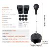 VEVOR Punching Bag, Reflex Boxing Bag for Teens & Adults, Height Adjustable Free Standing Strike Bag Set with Boxing Gloves & Stand