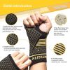 COPPER palm protection gloves, weight lifting gloves, with wrist protection, full palm protection, suitable for gym training, fitness, weight lifting