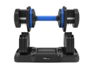 Adjustable Dumbbell - 55lb Single Dumbbell with Anti-Slip Handle, Fast Adjust Weight by Turning Handle with Tray