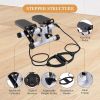 Step Machines, With Adjustable Resistance Bands Home Exercise Fitness Mountaineering Multi-Function Stair Stepper