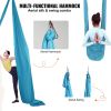 VEVOR Aerial Yoga Hammock & Swing, 5.5 Yards, Aerial Yoga Starter Kit with 100gsm Nylon Fabric, Full Rigging Hardware & Easy Set-up Guide