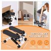 Step Machines, With Adjustable Resistance Bands Home Exercise Fitness Mountaineering Multi-Function Stair Stepper