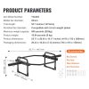 VEVOR Trap Bar, 500 LBS Hex Barbell Trap Bar, 55.7" Squat Deadlift Barbell, 25mm Diameter Weight Lifting Strength Training Shrug Bar with Handle