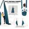 VEVOR Aerial Silk & Yoga Swing, 11 Yards, Aerial Yoga Hammock Kit with 100gsm Nylon Fabric, Full Rigging Hardware & Easy Set-up Guide