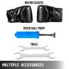 VEVOR Boxing Speed Trainer, Punching Bag Spinning Bar, Training Boxing Ball with Reflex Bar & Gloves, Solid Speed Punching Bag Free Standing