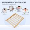 Sauna Backrest,S-Shape Canadian Natural Wood Hemlock Sauna Chair with Back, Non-Toxic Sauna Accessories Bench