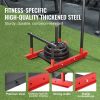 VEVOR Weight Training Sled, Pull Push Power Sled with Handle, Fitness Strength Resistance Training