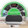 Vibration Plate Exercise Machine With Resistant Bands Remote Control Whole Body Vibration Platform Workout Equipment Home Fitness Training Equipment F