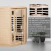 Two persons Hemlock Far infrared corner Indoor sauna room