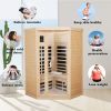 Two persons Hemlock Far infrared corner Indoor sauna room
