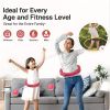 Adjustable Weighted Fitness Ring - Enhance Core Strength With 22 Detachable Knots High-Intensity Calorie Burning Fitness Hoop - Muscle Sculpting Train