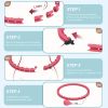 Adjustable Weighted Fitness Ring - Enhance Core Strength With 22 Detachable Knots High-Intensity Calorie Burning Fitness Hoop - Muscle Sculpting Train