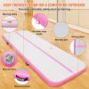 VEVOR Gymnastics Air Mat, 4 inch Thickness Inflatable Gymnastics Tumbling Mat, Tumble Track with Electric Pump