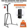VEVOR 2 in 1 Punching Bag Stand, Steel Heavy Duty Workout Equipment, Adjustable Height Boxing Punching Bag and Speed Bag Stand