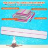 VEVOR Gymnastics Air Mat, 4 inch Thickness Inflatable Gymnastics Tumbling Mat, Tumble Track with Electric Pump