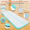 VEVOR Gymnastics Air Mat, 4 inch Thickness Inflatable Gymnastics Tumbling Mat, Tumble Track with Electric Pump