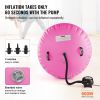 VEVOR Air Mat Tumble Track Air Spot, Round Inflatable Air Roller, Air Barrel Gymnastic Equipment with Electric Pump