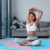 4-Panel PU Leather Folding Exercise Gym Mat with Hook and Loop Fasteners