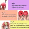 Adjustable Weighted Fitness Ring - Enhance Core Strength With 22 Detachable Knots High-Intensity Calorie Burning Fitness Hoop - Muscle Sculpting Train